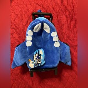 BOEING Blue Plush Trolley Backpack